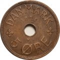 Дания 5 эре 1928 год - Король Кристиан X