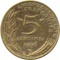 Франция 5 сантимов 1996 год - Марианна