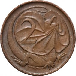 Австралия 2 цента 1976 год