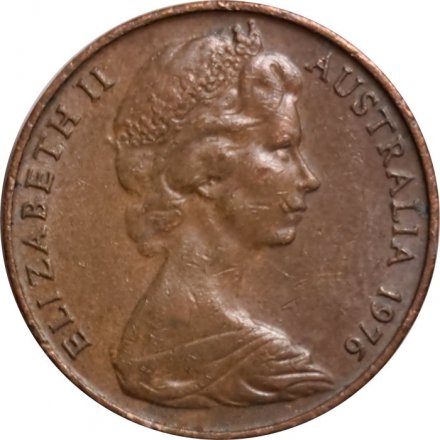 Австралия 2 цента 1976 год