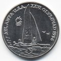 Румыния 10 леев 1996 год - Олимпиада в Атланте. Парусные соревнования