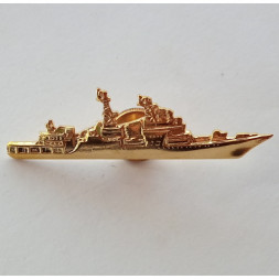 Знак ВМФ. Большой противолодочный корабль (золотистый)