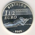 Франция 1,5 евро 2005 год - Чемпионат мира по Биатлону