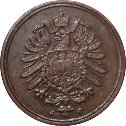 Германия 1 пфенниг 1889 год (J)