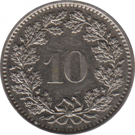 Швейцария 10 раппенов 2014 год