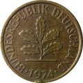 ФРГ 5 пфеннигов 1974 год (D)