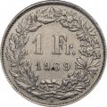 Швейцария 1 франк 1969 год