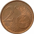 Испания 2 евроцента 2009 год - Кафедральный собор Сантьяго-де-Компостела