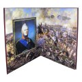 Альбом-книга для 2, 5,10 - рублевых монет к празднованию 200-летия победы России в войне 1812 г. (цвет:бордовый)