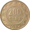 Италия 200 лир 1986 год