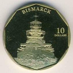 Маршалловы острова 10 долларов 1998 год