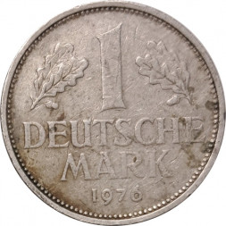 ФРГ 1 марка 1976 год (F)