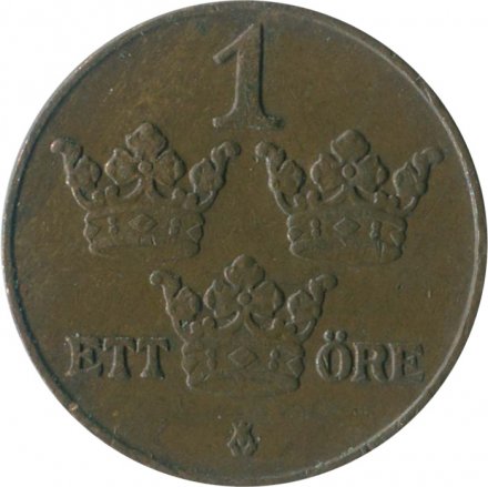 Швеция 1 эре 1925 год