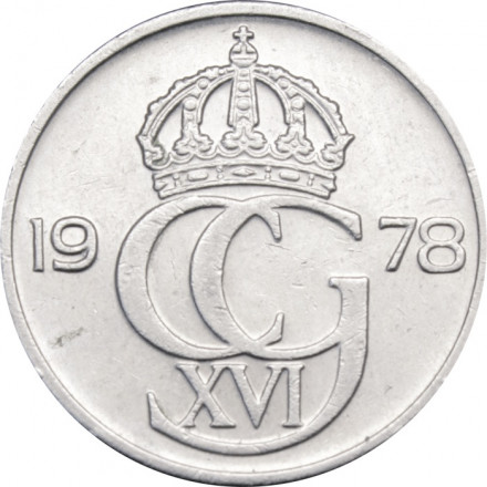 Швеция 50 эре 1978 год - Король Карл XVI Густав