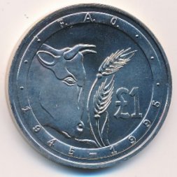 Кипр 1 фунт 1995 год - ФАО