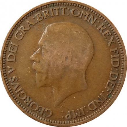 Великобритания 1/2 пенни 1931 год