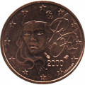 Франция 2 евроцента 2000 год - Марианна