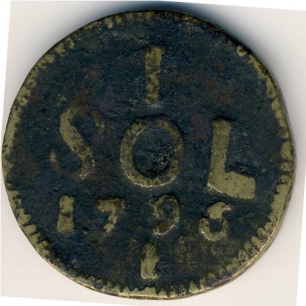Люксембург 1 соль 1796 год