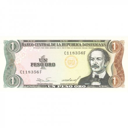 Доминикана 1 песо 1984 - 1988 год - UNC