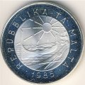 Мальта 5 лир 1985 год