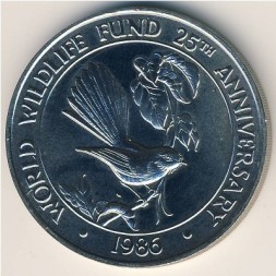 Монета Самоа 1 тала 1986 год