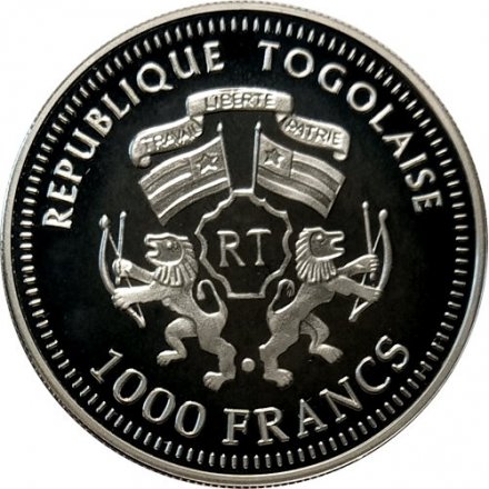 Того 1000 франков 2007 год - XXIX летние Олимпийские игры, Пекин 2008