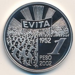Аргентина 1 песо 2004 год