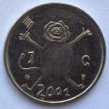 Нидерланды 1 гульден 2001 год - Последний гульден (серебро)