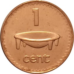 Фиджи 1 цент 2006 год - Церемониальная чаша