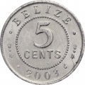 Белиз 5 центов 2003 год