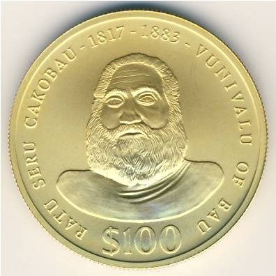 Фиджи 100 долларов 1975 год