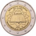 Германия 2 евро 2007 год - 50 лет подписания Римского договора