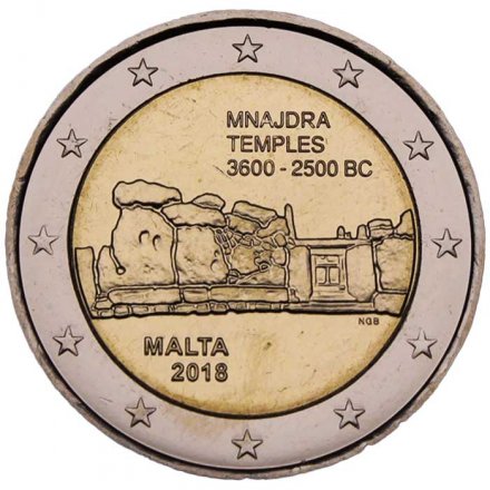 Мальта 2 евро 2018 год - Мнайдра