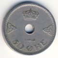 Норвегия 50 эре 1928 год