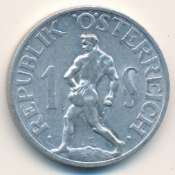 Австрия 1 шиллинг 1952 год