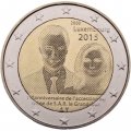 Люксембург 2 евро 2015 год  - 15-летие восшествия на престол Великого Герцога Анри