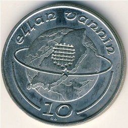 Остров Мэн 10 пенсов 1989 год
