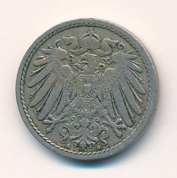Германия 5 пфеннигов 1892 год (A)