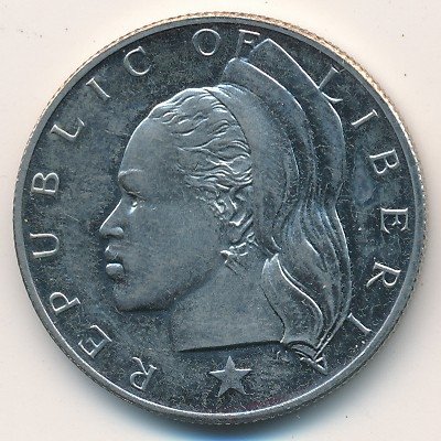 Либерия 50 центов 1975 год