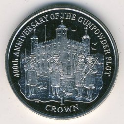 Остров Мэн 1 крона 2005 год