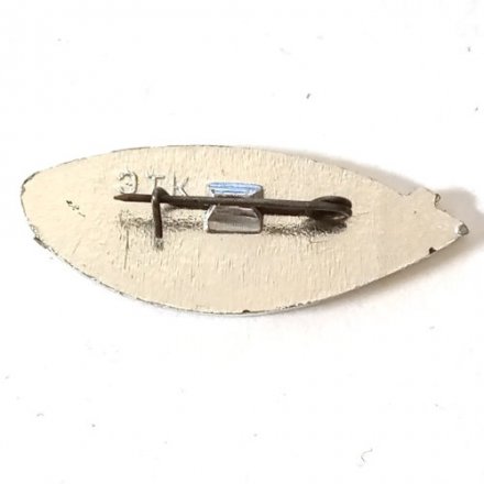 Значок СССР Спутник связи Молния. Москва - Владивосток. ЭТК