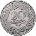 Польша 20 грошей 1923 год (Никель)