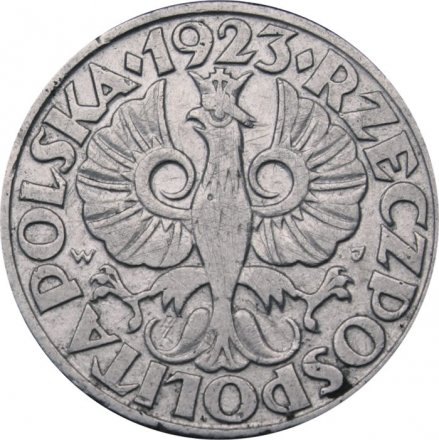 Польша 20 грошей 1923 год (Никель)