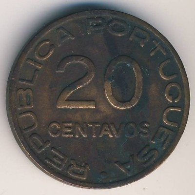 Мозамбик 20 сентаво 1936 год