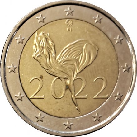 Финляндия 2 евро 2022 год - 100 лет Финскому национальному балету