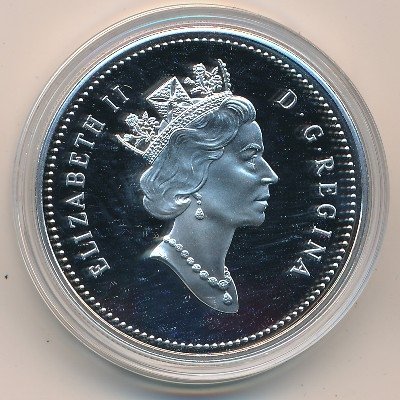 Канада 1 доллар 1995 год - 325 лет Компании Гудзонова залива (Proof)