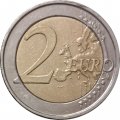 Бельгия 2 евро 2009 год - 10 лет валютному союзу