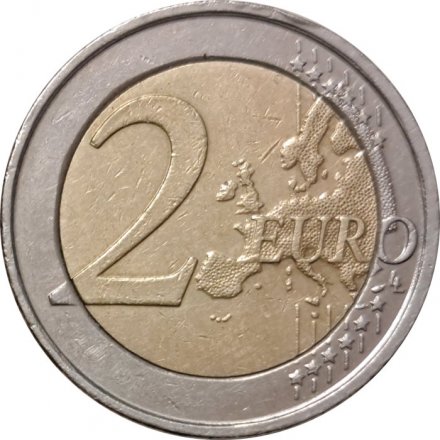 Бельгия 2 евро 2009 год - 10 лет валютному союзу