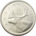 Канада 25 центов 1964 год