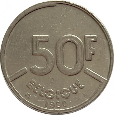 Бельгия 50 франков 1990 год BELGIQUE